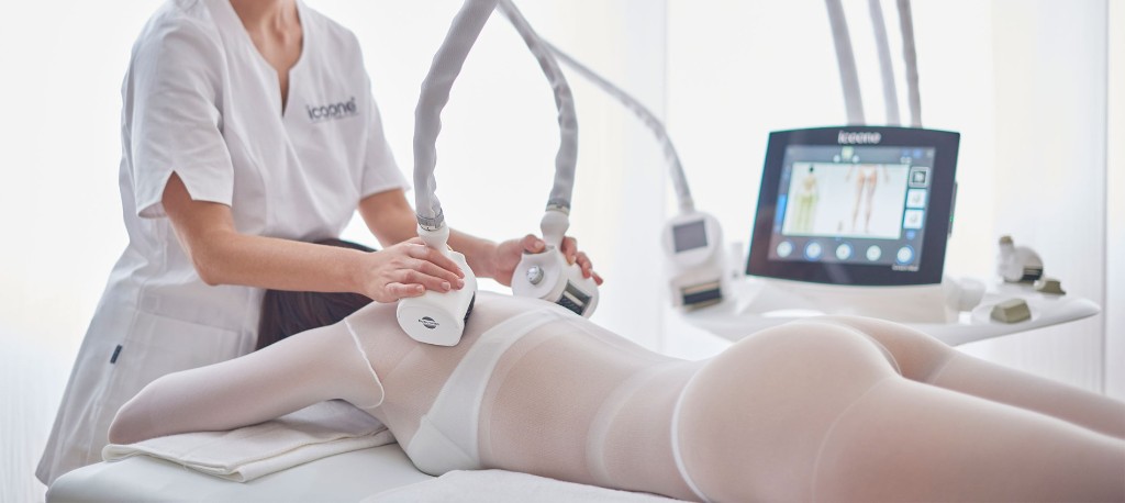 Ședință de remodelare corporală cu aparatul iCOONE în salonul Pimesa